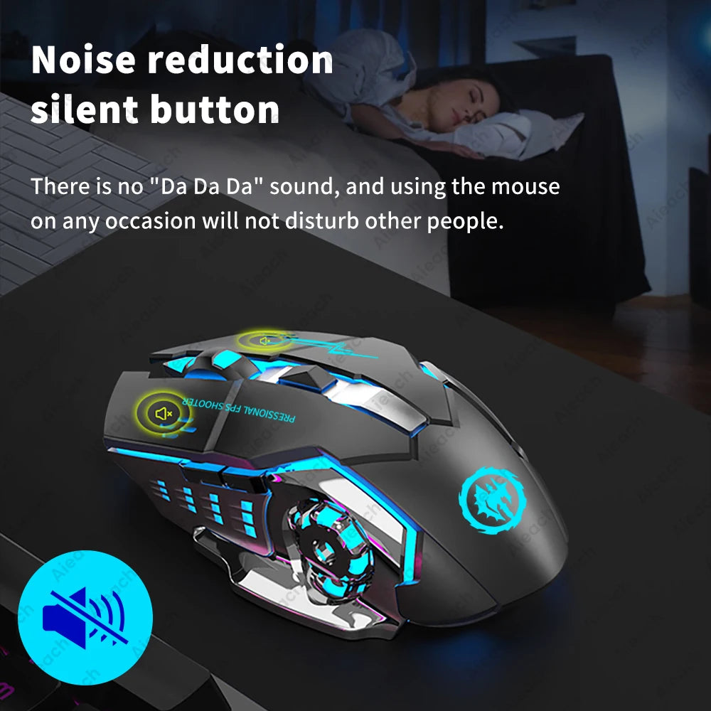 Rechargeable Wireless Gaming Mouse with Backlight