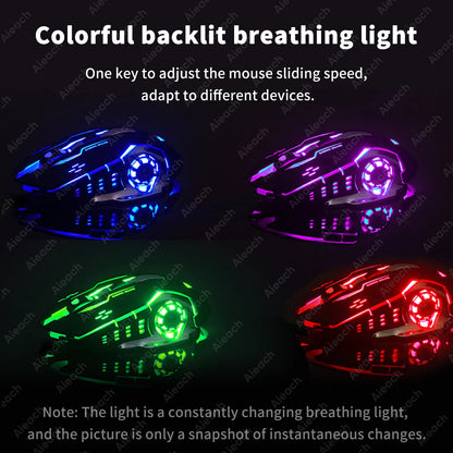 Rechargeable Wireless Gaming Mouse with Backlight