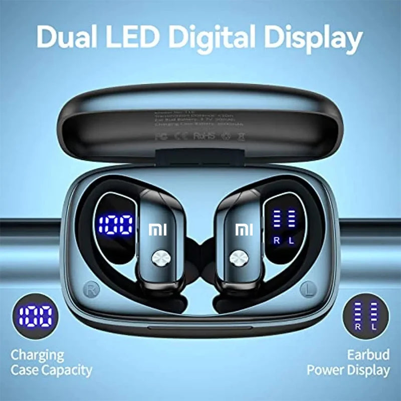 Waterproof Wireless Earbuds with LED Display