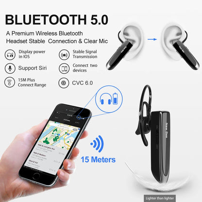Bluetooth V5.0 Wireless Earphones with Microphone