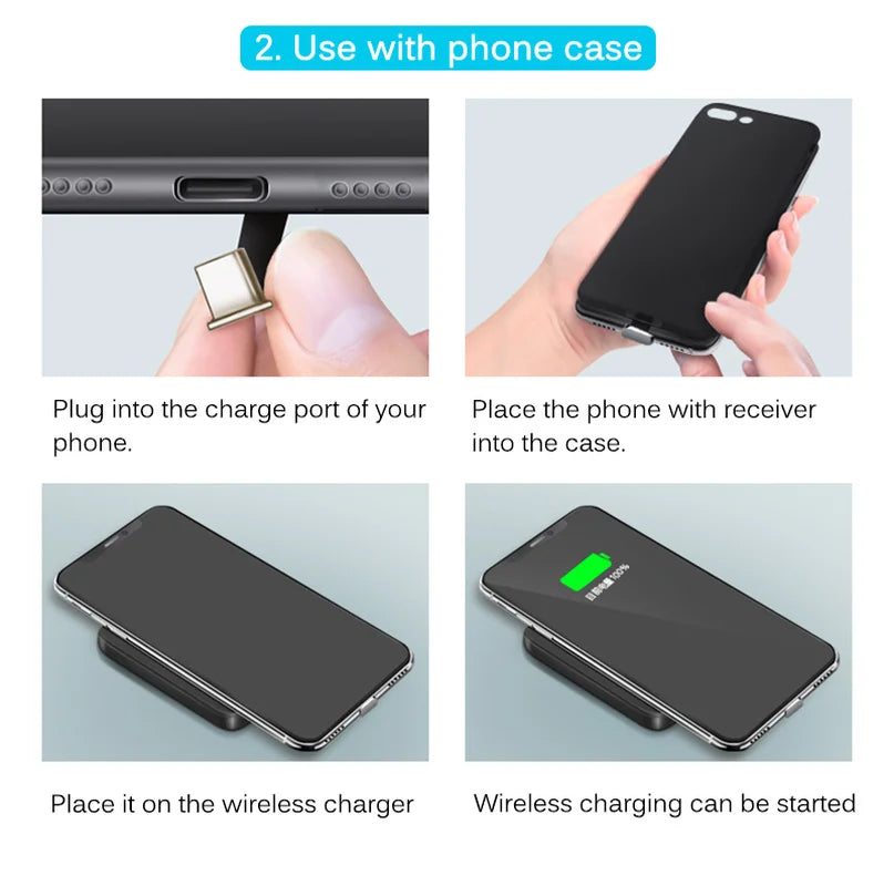 Universal Wireless Charging Receiver Adapter