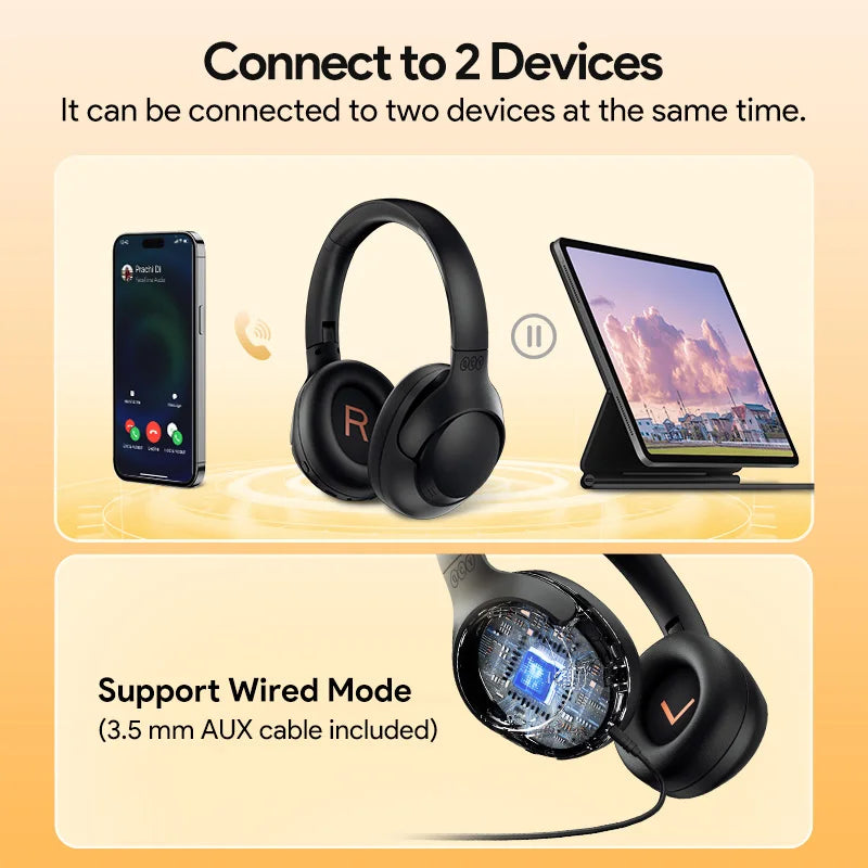 ANC Wireless Headphones with Hi-Res Audio